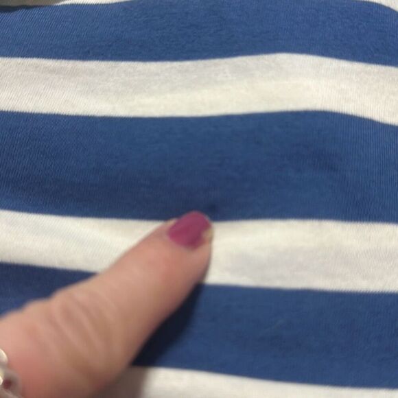 Brooks Brothers Red Fleece Mens Blue White Striped Polo XL Short Sleeve LOOK - Picture 8 of 8